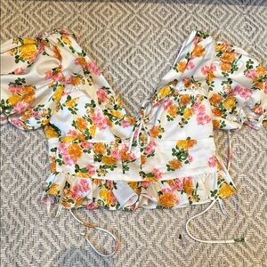 For love and lemons floral blouse